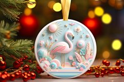 Round Christmas Ornament Sublimation|Clipart Product Image 3