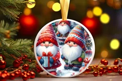 Watercolor Winter Gnomes Image PNG Product Image 2