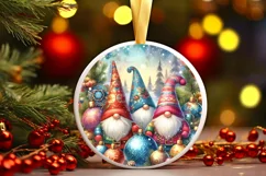 Watercolor Winter Gnomes Image PNG Product Image 3