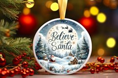 Santa Winter Scene Sublimation PNG Product Image 3