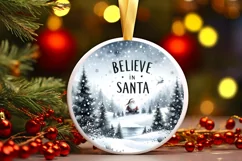 Santa Winter Scene Sublimation PNG Product Image 3