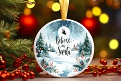 Santa Winter Scene Sublimation PNG Product Image 3