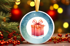 Round Christmass Ornament Sublimation|Clipart Product Image 1