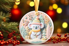 Round Christmas Ornament Sublimation|Clipart Product Image 3
