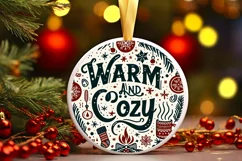 Christmas Vector Warm and Cozy Sublimation PNG Product Image 1