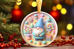 Round Christmas Ornament Sublimation|Clipart Product Image 3