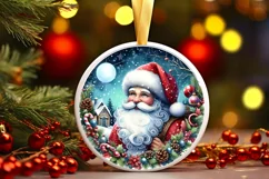 Santa Christmas Winter Scene PNG Product Image 3