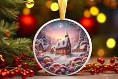 Detailed Candy Christmas Scene PNG Product Image 1