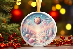 Detailed Candy Christmas Scene PNG Product Image 2