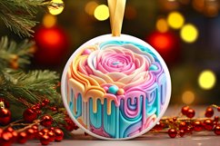 with Depth Round Ornament Sublimation PNG Product Image 2