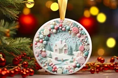 Detailed Candy Christmas Scene PNG Product Image 2