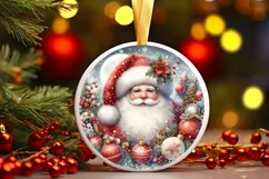 Watercolor Santa Winter PNG Product Image 3