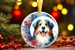 Colorful Christmas Dog PNG Product Image 3