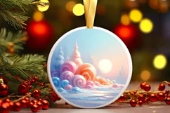 Detailed Candy Christmas Scene PNG Product Image 2