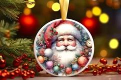 Colorful Santa Christmas Image PNG Product Image 1
