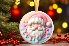 Santa Winter Martzipan Round Ornament PNG Product Image 3