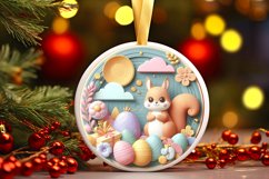 Round Christmas Ornament Sublimation|Clipart Product Image 3