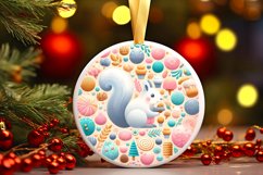 Round Christmas Ornament Sublimation|Clipart Product Image 3