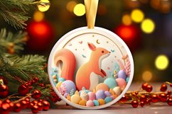 Round Christmas Ornament Sublimation|Clipart Product Image 1