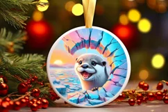 Icy Wall with Smiling Otter Sublimation PNG Product Image 3