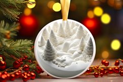 Round Winter Scene PNG Product Image 2