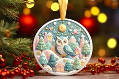 Round Christmas Ornament Sublimation|Clipart Product Image 3