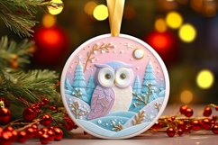 Round Christmas Ornament Sublimation|Clipart Product Image 3