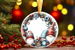 Round Christmass Winter Gnomes PNG Product Image 3