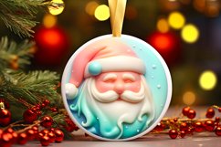 Round Christmass Santa PNG Product Image 3