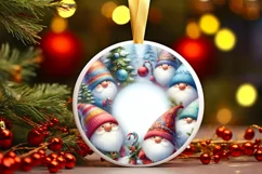 Round Christmass Winter Gnomes PNG Product Image 2