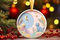 Round Christmas Ornament Sublimation|Clipart Product Image 1