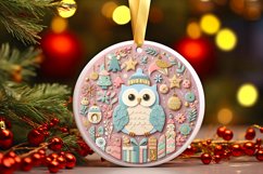 Round Christmas Ornament Sublimation|Clipart Product Image 3