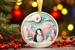 Round Christmas Ornament Sublimation|Clipart Product Image 3