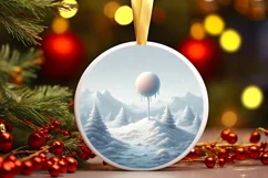 Pastel Winter Scene Digital Painting PNG Product Image 2