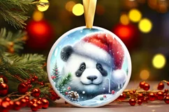 3D Penguin Portrait Winter Scene Sublimation PNG Product Image 2