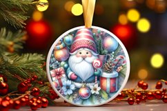 Christmass Gnome Christmas Ornament Sublimation PNG Product Image 1