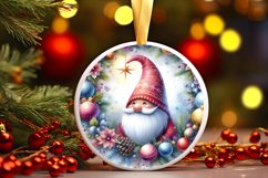 Christmass Gnome Christmas Ornament Sublimation PNG Product Image 1