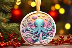 Round Christmas Ornament Sublimation|Clipart Product Image 3