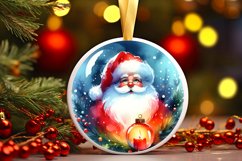 Santa Christmas Ornament Sublimation PNG Product Image 3