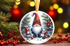 Joy 3D Martzipan Christmas Ornament PNG Product Image 1