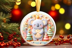 Round Christmas Ornament Sublimation|Clipart Product Image 3