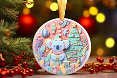 Round Christmas Ornament Sublimation|Clipart Product Image 1
