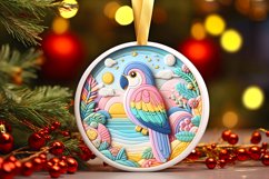 Round Christmas Ornament Sublimation|Clipart Product Image 3
