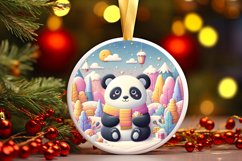Round Christmas Ornament Sublimation|Clipart Product Image 3