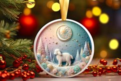 Round Christmas Ornament Sublimation|Clipart Product Image 3