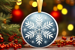 Round Christmass Ornament Sublimation|Clipart Product Image 1