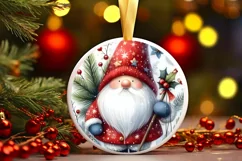 Very Penguin Christmas Ornament PNG Product Image 1