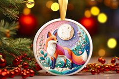 Round Christmas Ornament Sublimation|Clipart Product Image 3