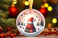Mexican Person Winter Scene Sublimation PNG Product Image 1