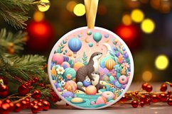 Round Christmas Ornament Sublimation|Clipart Product Image 3
